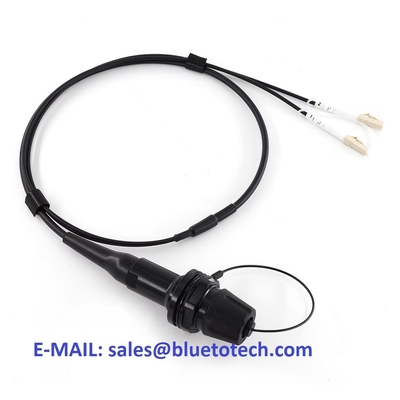 Optical Fiber Expanded Beam To LC 2core Multi Mode Hybrid Cable Harsh Environment Expanded Beam Filed Deployment