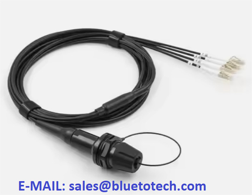 XBEAM Expand Beam 4core Armored Optical Fiber Patch Cable To LC 4Fiber Multi Mode Expanded Beam Connector