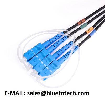 Outdoor Armored Fiber Optic Patch Cord SC/UPC to SC/UPC 4core Single Mode with 5mm OD and 4G/5G Network Support