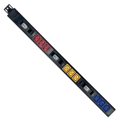 アルミ合金 3 段階 415V 32A 9 ポート C19 重量用アプリケーションのための鉱業PDU
