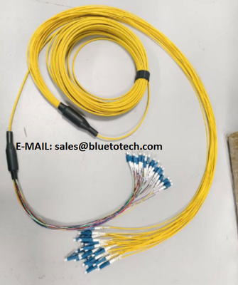 24コアシングルモード LSZH 光ファイバーパッチコード LC 0.9mm から LC 2.0mm 光パッチコード